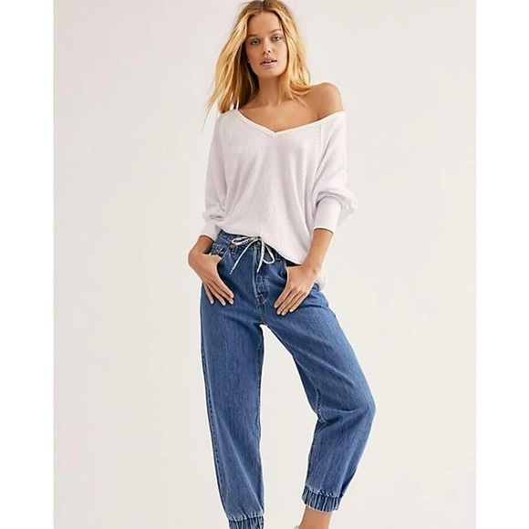 🌟FREE PEOPLE Off-White Santa Clara Thermal NWT Size S🌟 - Picture 2 of 4